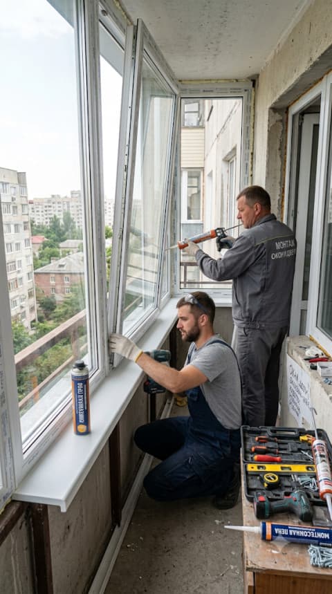 Окна, балконы, витражи в Мариуполе под ключ