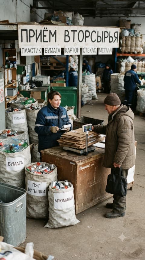 Приём вторсырья Мариуполь бумага, пластик, металл