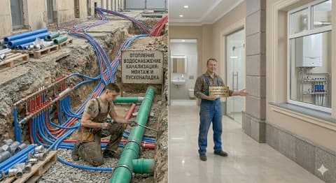 Отопление, водоснабжение и канализация в Мариуполе